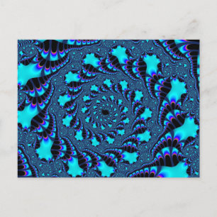 Blauwgroen wervelkolom briefkaart