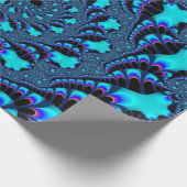 Blauwgroen wervelkolom cadeaupapier (Hoek)