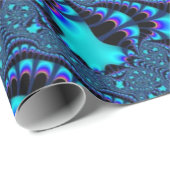 Blauwgroen wervelkolom cadeaupapier (Rol Hoek)