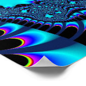 Blauwgroen wervelkolom poster (Hoek)