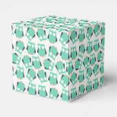 Blauwgroen Whimsical Ownership Bedankdoosjes (Achterkant)