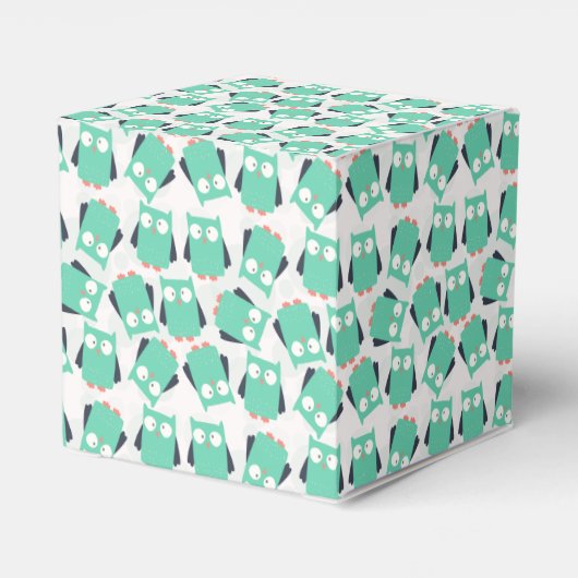 Blauwgroen Whimsical Ownership Bedankdoosjes (Achterkant)