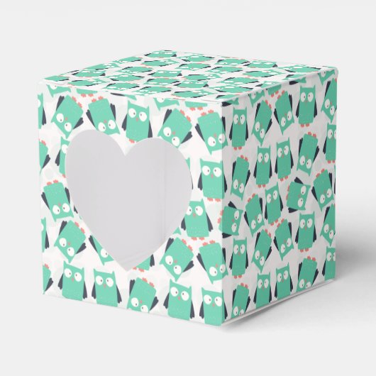 Blauwgroen Whimsical Ownership Bedankdoosjes (Voorkant Zijde)