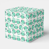 Blauwgroen Whimsical Ownership Bedankdoosjes (Achterkant)