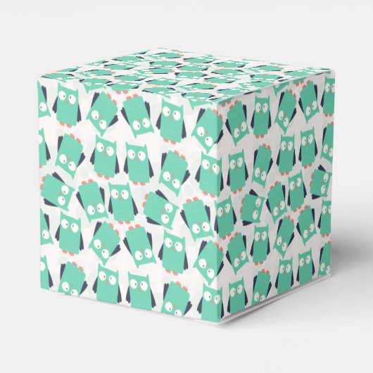 Blauwgroen Whimsical Ownership Bedankdoosjes (Achterkant)