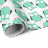 Blauwgroen Whimsical Ownership Cadeaupapier (Rol Hoek)