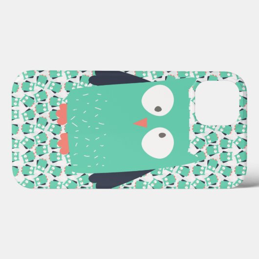 Blauwgroen Whimsical Ownership Case-Mate iPhone Case (Achterkant (horizontaal))