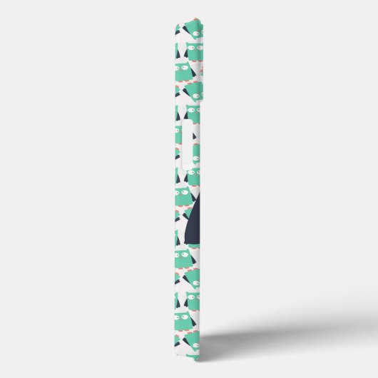 Blauwgroen Whimsical Ownership Case-Mate iPhone Case (Achterkant / Rechts)