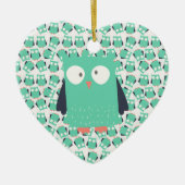 Blauwgroen Whimsical Ownership Keramisch Ornament (Voorkant)