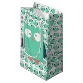 Blauwgroen Whimsical Ownership Klein Cadeauzakje (Voorkant Gekanteld)