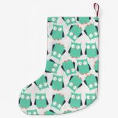 Blauwgroen Whimsical Ownership Kleine Kerstsok (Achterkant)