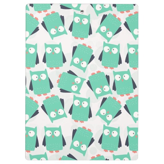 Blauwgroen Whimsical Ownership Klembord (Achterkant)