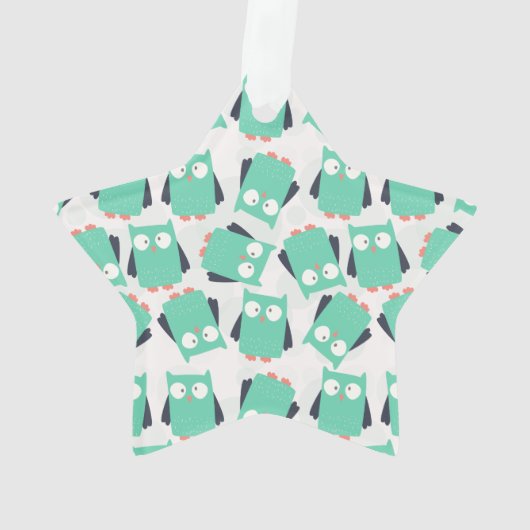 Blauwgroen Whimsical Ownership Ornament (achterkant)