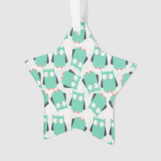 Blauwgroen Whimsical Ownership Ornament (voorkant)