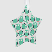 Blauwgroen Whimsical Ownership Ornament (voorkant)