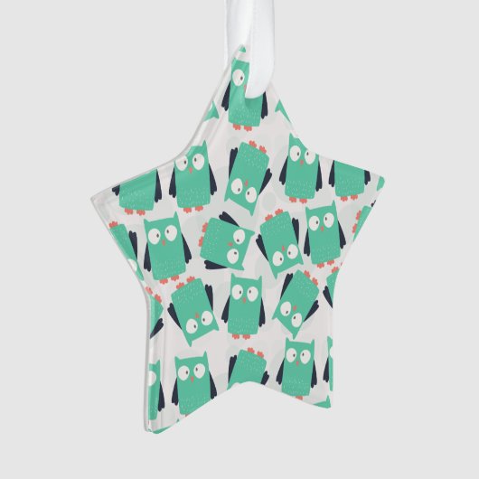 Blauwgroen Whimsical Ownership Ornament (voorkant)