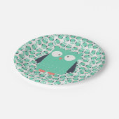 Blauwgroen Whimsical Ownership Papieren Bordje (Gekanteld)