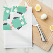 Blauwgroen Whimsical Ownership Theedoek (Quarter Fold)