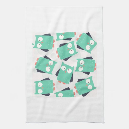 Blauwgroen Whimsical Ownership Theedoek (Verticaal)