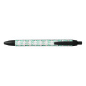 Blauwgroen Whimsical Ownership Zwarte Inkt Pen (Achterkant)