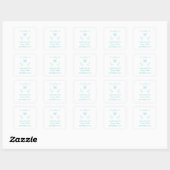 Blauwgroen Whimsical Sparen de Stickers van de Dat (Vel)