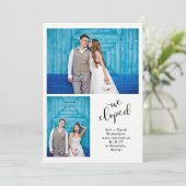 Blauwgroen Whimsy | Twee foto's die we hebben gepu Aankondiging (Staand voorkant)