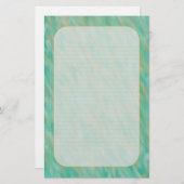 "Blauwgroen Wind" fijn gebrand banketbakkerswerk Briefpapier (Voorkant / Achterkant)