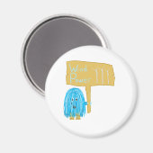 Blauwgroen windenergie magneet (Voorkant / Achterkant)