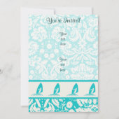 Blauwgroen windsurfen kaart (Voorkant)