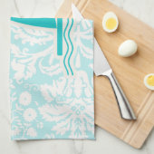 Blauwgroen windsurfen theedoek (Quarter Fold)