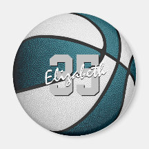 blauwgroen wit basketbal team banket gunsten