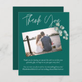 Blauwgroen wit EUCALYPTUS-huwelijk met een laag bu (Voorkant / Achterkant)