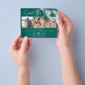 Blauwgroen wit EUCALYPTUS-huwelijk met een laag bu Flyer (Hand)