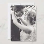 Blauwgroen wit gelukkig ooit na het bruiloft kaart (Achterkant)