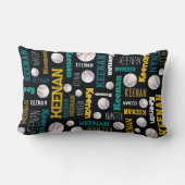 Blauwgroen wit goud  kussen (Achterkant)