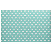 Blauwgroen wit patroon stof (Yard (91,4 cm))