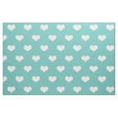 Blauwgroen wit patroon stof (Fat Quarter)