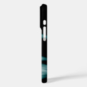 Blauwgroen witte lijnen Case-Mate iPhone case (Achterkant / Links)