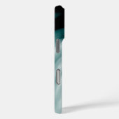 Blauwgroen witte lijnen Case-Mate iPhone case (Achterkant / Rechts)