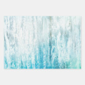 Blauwgroen witte roestvrijbuiter van hout inpakpapier vel (Voorkant)