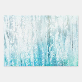 Blauwgroen witte roestvrijbuiter van hout inpakpapier vel