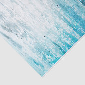 Blauwgroen witte roestvrijbuiter van hout tissuepapier (Detail)