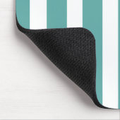 Blauwgroen witte strepen muismat (Hoek)