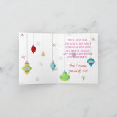 Blauwgroen Wreator Retro-kerstkaart Kaart (Binnen)