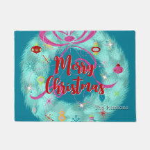 Blauwgroen Wreator Retro Kerstmis