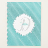 Blauwgroen zand ripples - Aangepaste plank Planner (Voorkant)