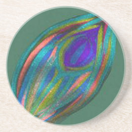 BLAUWGROEN zandsteen & kurk onderzetter | m3galler