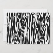 Blauwgroen Zebra Klasse van de uitnodiging van het (Achterkant)