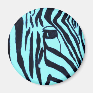 Blauwgroen Zebra Magneet