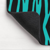 Blauwgroen Zebra Muismat (Hoek)